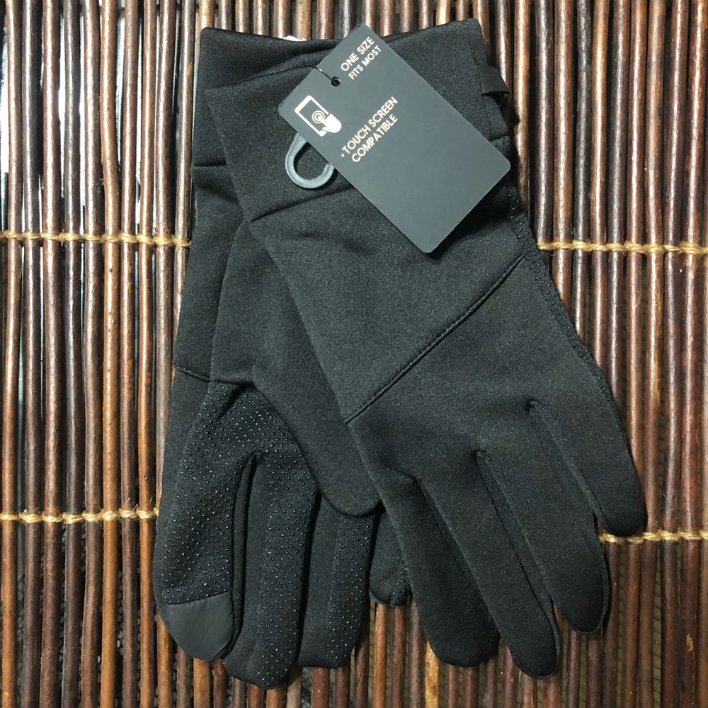 Pronto uomo Gloves touch screen compatible black one size Mens accessory